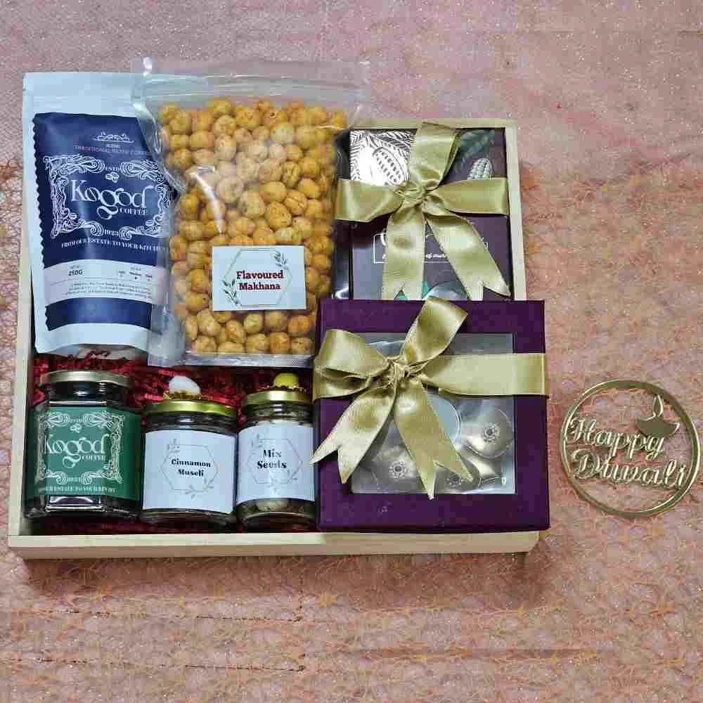 Order Healthy Bliss Hamper, Muesli, Makhana & Chocolate